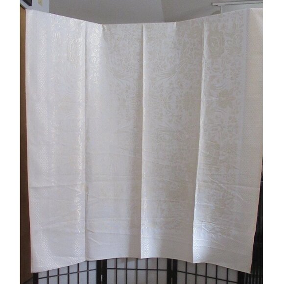 Champagne Cotton & Silk Tablecloth, Decorative, New/Vintage, - Picture 14 of 14